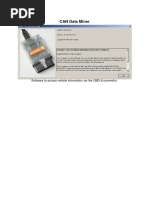 CAN Data Miner: Software To Access Vehicle Information Via The OBD-connector