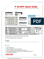 Ricoh MP 201SPF Quick Guide