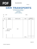 Travel Bill