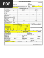 Heat Exchanger Specification Sheet SI-BARG Units