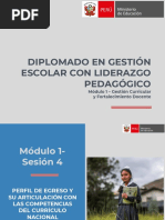 Sesión Nro. 04 Del Modulo Nro. 01 Del Diplomado en Gestión Escolar Con Liderazgo Pedagógico 2019