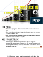 Oil Price Increase in Philippines: Contemporary Issues Concerning Philippines