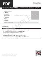 Reading Sample Test 2 Question Paper Part A PDF