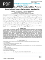 LI-FI Innovation With Coordinated Sun Powered Boards For Country Information Availability