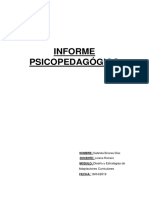 Informe Psicopedagógico Profe Lorena