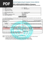 Student Clearance Certificate (2019)