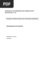 Trabajo Domiciliario EDII, PROFESORADO DE FILOSOFÍA, ISFD N 41,1212