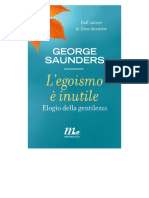 George Saunders, L'egoismo È Inutile