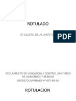 Rotulado Alimentos