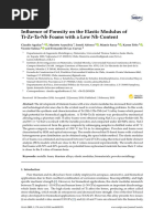 Metals: Influence of Porosity On The Elastic Modulus of Ti-Zr-Ta-Nb Foams With A Low NB Content