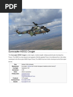 Eurocopter AS532 Cougar: Role Manufacturer First Flight Status Primary Users