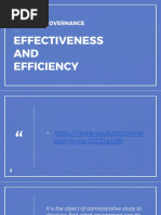 Effectiveness and Efficiency FINAL