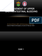 Management of Upper Gastrointestinal Bleeding