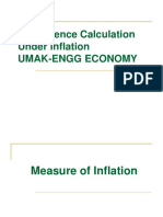 Equivalence Calculation Under Inflation