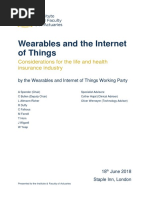 Wearables and The Internet of Things: Considerations For The Life and Health Insurance Industry