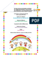 Evidencias de FILOSOFIA DE LA EDUCACION PDF