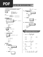 Leyes de Exponentes I