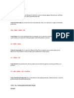 Formulas de Costos