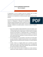 Plan de Investigación - Perfil Del Emprendedor Universitario 2018