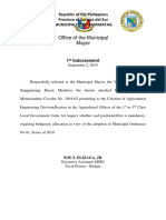 Office of The Municipal Mayor: Republic of The Philippines Province of Surigao Del Sur Municipality of Marihatag