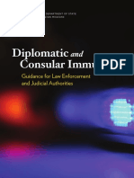 Diplomatic and Consular Immunity On Law Enforcement and Judicial Authorities