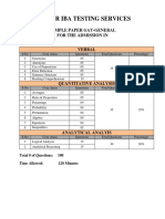 Sample - Test - Paper-MBA Program-September-01-2018 PDF