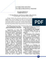 Rizescu, A., & Tileag, C. (2016) - Factors Influencing Continuous Organisational Change