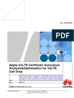 Apple VoLTE Certificate Assurance-Analysis&Optimization For VoLTE Call Drop