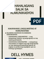 Mahahalagang Salik Sa Komunikasyon