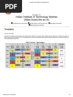 IITM Timetable