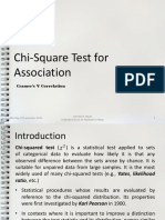 Chi-Square Test For Association: Cramer's V Correlation