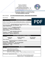 Makakalikasan SSG Ppa Accomplishment Report Template Edited