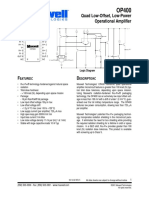 Quad Low-Offset, Low-Power Operational Amplifier: Eatures Escription