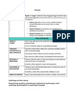 Introduction To Psychology Short Reviewer