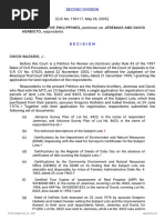 Petitioner Vs Vs Respondents: Second Division