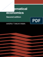 Mathematical Economics - Akira Takayama (Dryden Press, 1974)