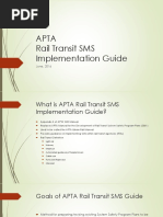 Apta Rail Transit SMS Implementation Guide: June, 2016