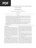 Simulation of A Subcritical Power Plant Using A Boiler Following Control Sequence