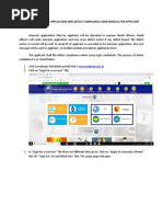 Status of Amnesty Application and Defect Compliance User Manual For Applicant