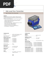 Alfa Laval Flow Transmitter Product Leaflet