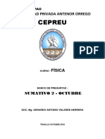 Sumativo2 Fisica Octubre 2018 CEPREU UPAO