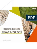 Requisitos de Ingreso y Habilitacion