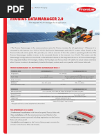 Fronius Datamanager 2.0: / Solar Energy