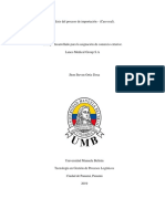 Análisis Del Proceso de Importación