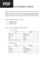 Direct & Indirect Speech