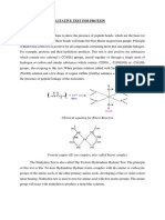 Experiment B: Qualitative Test For Protein: Chemical Equation For Biuret Reaction