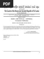 The Gazette of The Democratic Socialist Republic of Sri Lanka