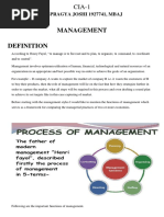 Management: By-Pragya Joshi 1927741, Mbaj