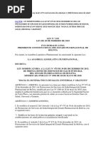 Ley 1152 - 20190220 - Ley Mod L 475 Mod Servicios de Salud Por L 1068 Sistema Único de Salud