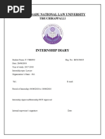 Tamil Nadu National Law University: Internship Diary